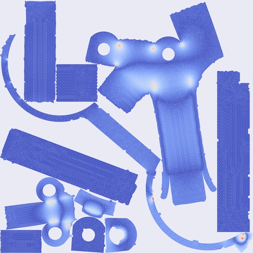 Per-face Area Distortion