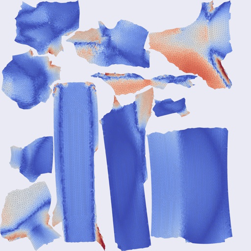 Per-face Area Distortion