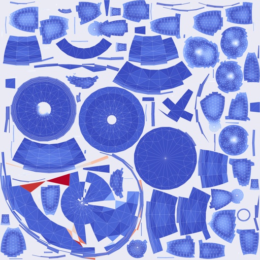 Per-face Area Distortion