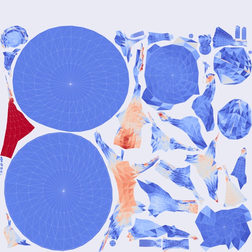 Per-face Area Distortion