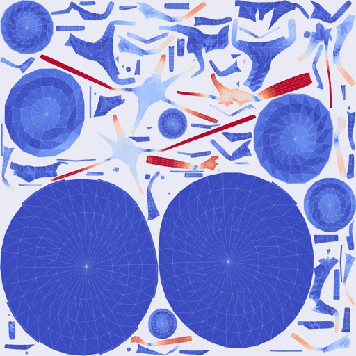 Per-face Area Distortion