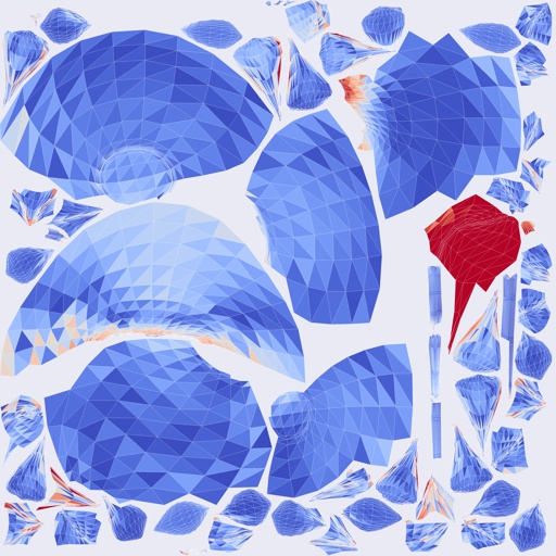 Per-face Area Distortion