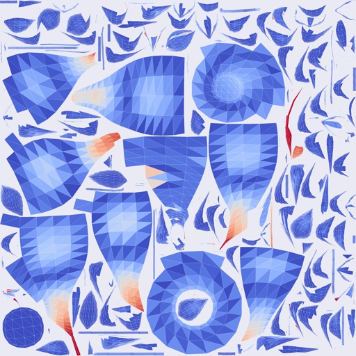 Per-face Area Distortion