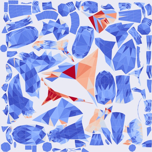 Per-face Area Distortion