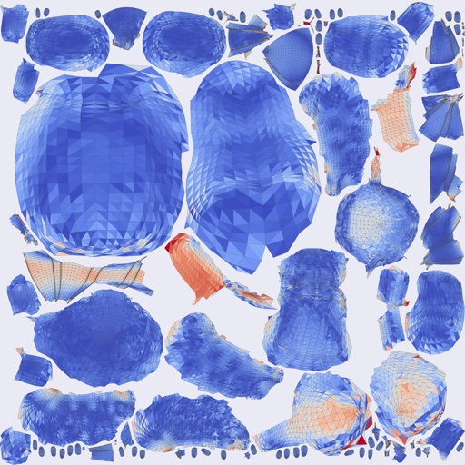 Per-face Area Distortion