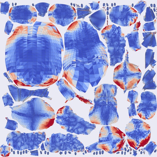 Per-face Angular Distortion