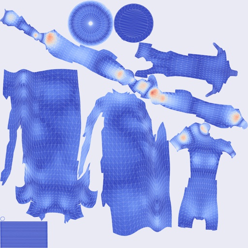 Per-face Area Distortion