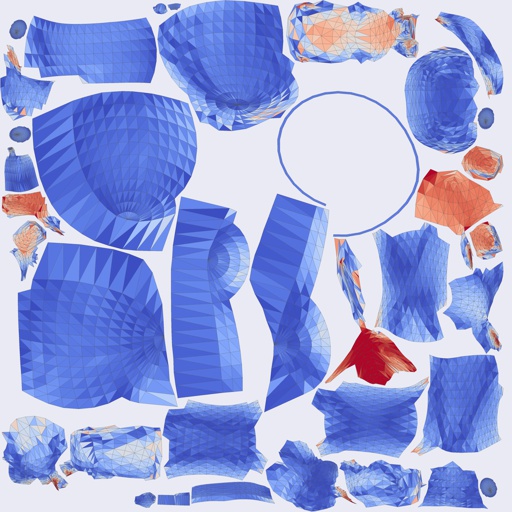 Per-face Area Distortion