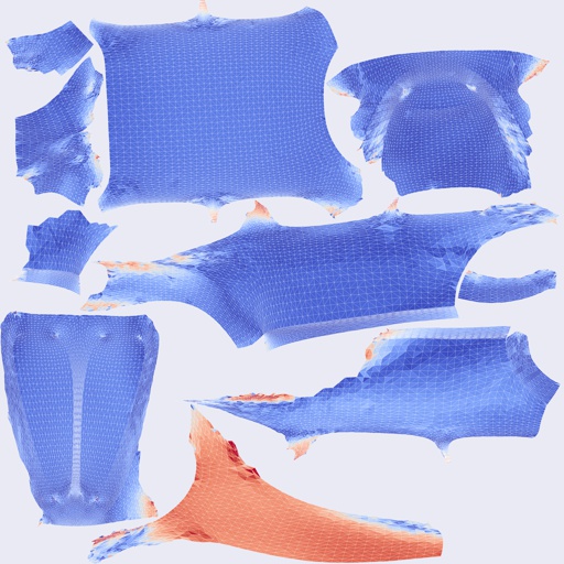 Per-face Area Distortion