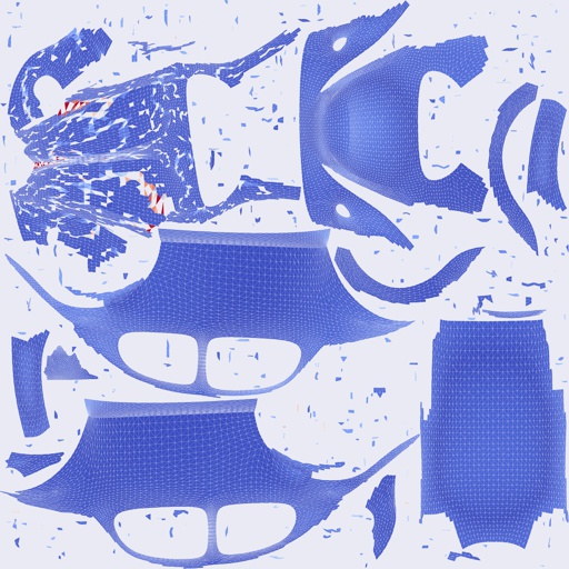 Per-face Area Distortion