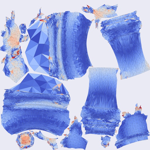 Per-face Area Distortion