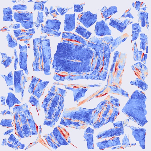 Per-face Area Distortion