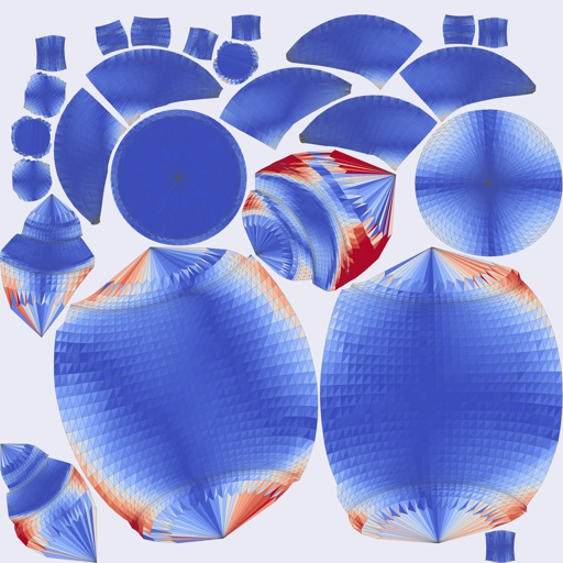 Per-face Angular Distortion