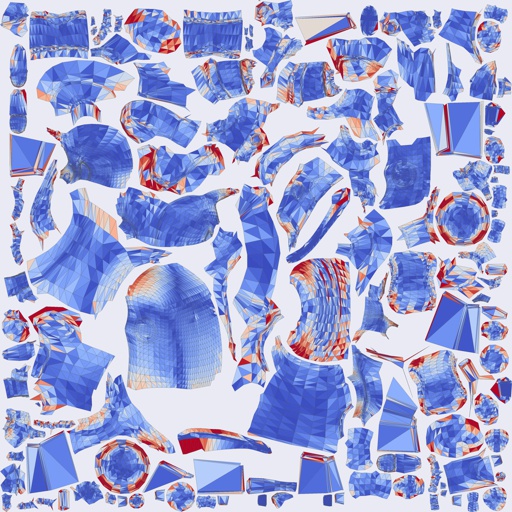 Per-face Angular Distortion