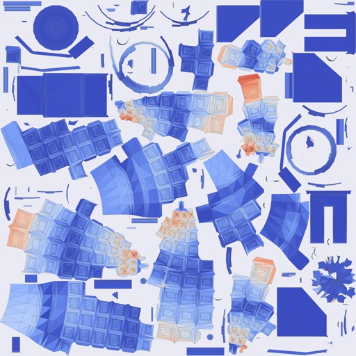 Per-face Area Distortion