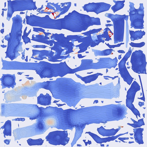 Per-face Area Distortion