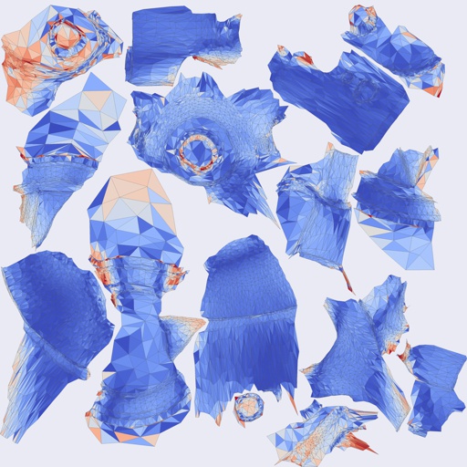 Per-face Area Distortion