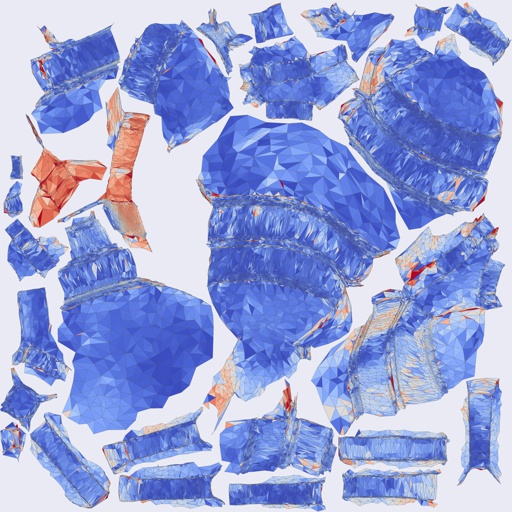 Per-face Area Distortion