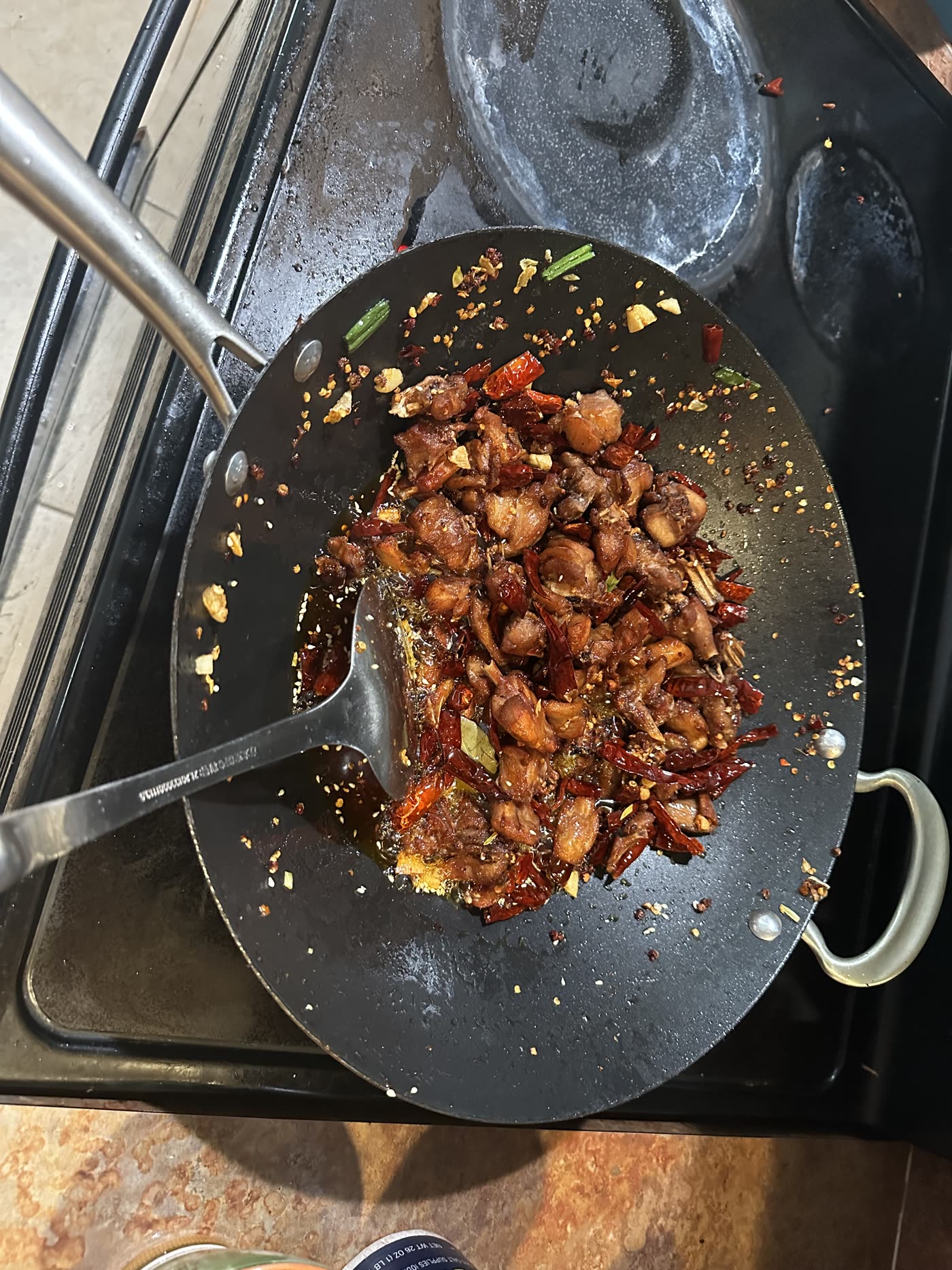Spent a whole afternoon processed a whole rabbit and made this 麻辣兔肉🌶️